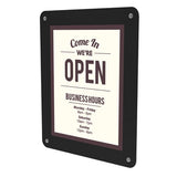 deflecto® Superior Image Window Display, 8 1-2 X 11 Insert, Clear-black freeshipping - TVN Wholesale 