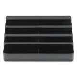 deflecto® 8-tier Recycled Business Card Holder, Holds 400 Cards, 7.88 X 3.88 X 3.38, Plastic, Black freeshipping - TVN Wholesale 