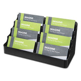 deflecto® 8-tier Recycled Business Card Holder, Holds 400 Cards, 7.88 X 3.88 X 3.38, Plastic, Black freeshipping - TVN Wholesale 