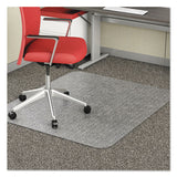 deflecto® Economat Occasional Use Chair Mat, Low Pile Carpet, Flat, 36 X 48, Lipped, Clear freeshipping - TVN Wholesale 