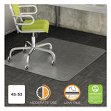 deflecto® Duramat Moderate Use Chair Mat For Low Pile Carpet, 45 X 53, Wide Lipped, Clear freeshipping - TVN Wholesale 