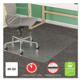 deflecto® Supermat Frequent Use Chair Mat, Medium Pile Carpet, 60 X 66, L-shape, Clear freeshipping - TVN Wholesale 