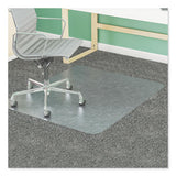 deflecto® Supermat Frequent Use Chair Mat, Med Pile Carpet, Roll, 45 X 53, Rectangular, Clear freeshipping - TVN Wholesale 