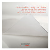 deflecto® Economat All Day Use Chair Mat For Hard, Lip, 36 X 48, Low Pile, Smooth, Clear freeshipping - TVN Wholesale 