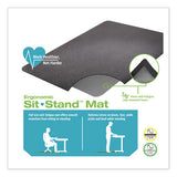 deflecto® Ergonomic Sit Stand Mat, 48 X 36, Black freeshipping - TVN Wholesale 