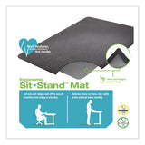 deflecto® Ergonomic Sit Stand Mat, 53 X 45, Black freeshipping - TVN Wholesale 