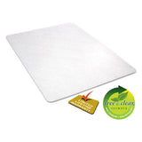 deflecto® Economat All Day Use Chair Mat For Hard Floors, Lip, 46 X 60, Low Pile, Clear freeshipping - TVN Wholesale 