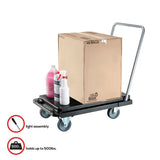 deflecto® Heavy-duty Platform Cart, 500 Lb Capacity, 21 X 32.5 X 37.5, Black freeshipping - TVN Wholesale 