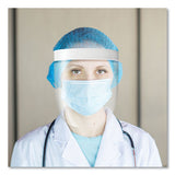 deflecto® Disposable Face Shield, 13 X 10, One Size Fits All, Clear, 100-carton freeshipping - TVN Wholesale 