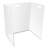 deflecto® Lightweight Desktop Barriers, 22 X 16 X 24, Polypropylene, Clear, 10-carton freeshipping - TVN Wholesale 