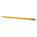 Ticonderoga® Groove Pencils, Hb (#2), Black Lead, Yellow Barrel, 10-pack freeshipping - TVN Wholesale 
