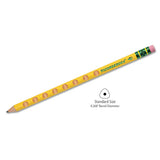 Ticonderoga® Groove Pencils, Hb (#2), Black Lead, Yellow Barrel, 10-pack freeshipping - TVN Wholesale 