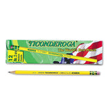 Ticonderoga® Pencils, F (#2.5), Black Lead, Yellow Barrel, Dozen freeshipping - TVN Wholesale 