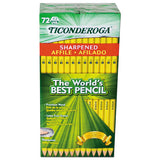 Ticonderoga® Pre-sharpened Pencil, Hb (#2), Black Lead, Yellow Barrel, 72-pack freeshipping - TVN Wholesale 