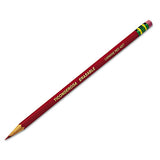 Ticonderoga® Erasable Colored Pencils, 2.6 Mm, 2b (#1), Carmine Red Lead, Carmine Red Barrel, Dozen freeshipping - TVN Wholesale 