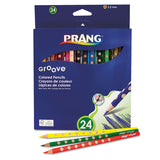Prang® Groove Colored Pencils, 3.3 Mm, 2b (#1), Assorted Lead-barrel Colors, 24-pack freeshipping - TVN Wholesale 