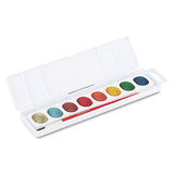 Prang® Metallic Washable Watercolors, 8 Assorted Metallic Colors, Palette Tray freeshipping - TVN Wholesale 