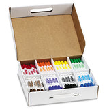 Washable Marker School Pack, Broad Bullet Tip, Assorted Colors, 200-carton