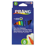 Prang® Fine Line Markers, Fine Bullet Tip, Assorted Colors, 8-set freeshipping - TVN Wholesale 