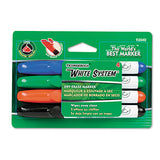 Ticonderoga® White System Marker, Broad Chisel Tip, Assorted Colors, 4-set freeshipping - TVN Wholesale 