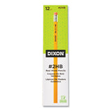 Dixon® No. 2 Pencil, Hb (#2), Black Lead, Yellow Barrel, 12-pack freeshipping - TVN Wholesale 