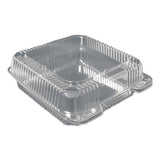 Durable Packaging Plastic Clear Hinged Containers, 21 Oz, 5.63 X 5.63 X 3.25, Clear, 500-carton freeshipping - TVN Wholesale 