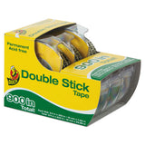 Duck® Permanent Double-stick Tape With Dispenser, 1" Core, 0.5" X 25 Ft, Clear, 3-pack freeshipping - TVN Wholesale 