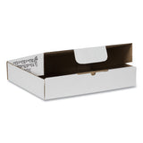 Duck® Self-locking Mailing Box, Regular Slotted Container (rsc), 13" X 9" X 4", White, 25-pack freeshipping - TVN Wholesale 