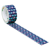 Duck® Colored Duct Tape, 3" Core, 1.88" X 10 Yds, Blue-pink Whale Of Time freeshipping - TVN Wholesale 
