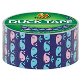 Duck® Colored Duct Tape, 3" Core, 1.88" X 10 Yds, Blue-pink Whale Of Time freeshipping - TVN Wholesale 