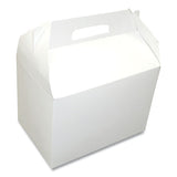 Dixie® Take-out Barn One-piece Paperboard Food Box, 8.63 X 6 X 6.5, White, 200-carton freeshipping - TVN Wholesale 
