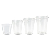 Clear Plastic Pete Cups, 10 Oz, Wisesize, 25-pack, 20 Packs-carton