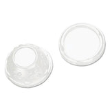 Dixie® Flat Lids For Dessert Dishes, Fits 5 Oz And 8 Oz Dishes, 4.33" Diameter, Clear, 50-sleeve, 10 Sleeves-carton freeshipping - TVN Wholesale 