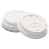 Sip-through Dome Hot Drink Lids, Fits 10 Oz Cups, White, 100-pack