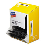 Dixie® Grab’n Go Wrapped Cutlery, Knives, Black, 90-box, 6 Box-carton freeshipping - TVN Wholesale 