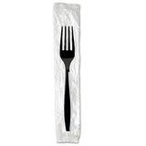 Dixie® Individually Wrapped Heavyweight Forks, Polypropylene, Black, 1,000-carton freeshipping - TVN Wholesale 