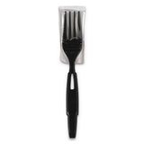Dixie® Smartstock Wrapped Heavy-weight Cutlery Refill, Fork, Black, 960-carton freeshipping - TVN Wholesale 