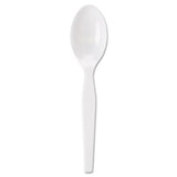 Dixie® Individually Wrapped Mediumweight Polystyrene Cutlery, Teaspoons, White, 1,000-carton freeshipping - TVN Wholesale 
