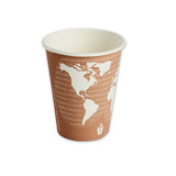 World Art Renewable And Compostable Hot Cups, 12 Oz, 50-pack, 20 Packs-carton