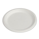 Renewable And Compostable Sugarcane Plates Convenience Pack, 6