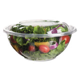 Renewable And Compostable Salad Bowls With Lids, 32 Oz, Clear, 50-pack, 3 Packs-carton