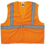 ergodyne® Glowear 8205hl Type R Class 2 Super Econo Mesh Vest, 2x-large To 3x-large, Orange freeshipping - TVN Wholesale 