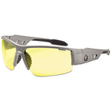 ergodyne® Skullerz Dagr Safety Glasses, Matte Gray Frame-yellow Lens, Nylon-polycarb freeshipping - TVN Wholesale 