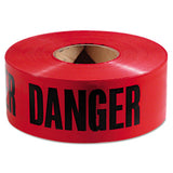 Empire® Danger Barricade Tape, 3" X 1,000 Ft, Red-black, 8 Rolls-carton freeshipping - TVN Wholesale 