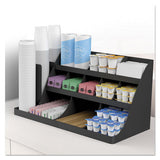 Mind Reader Extra Large Coffee Condiment And Accessory Organizer,24 X 11 4-5 X 12 1-2, Black freeshipping - TVN Wholesale 