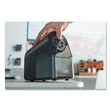 X-ACTO® Model 1670 School Pro Classroom Electric Pencil Sharpener, Ac-powered, 4 X 7.5 X 7.5, Black-gray-smoke freeshipping - TVN Wholesale 