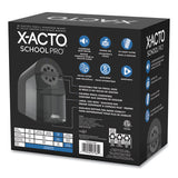 X-ACTO® Model 1670 School Pro Classroom Electric Pencil Sharpener, Ac-powered, 4 X 7.5 X 7.5, Black-gray-smoke freeshipping - TVN Wholesale 