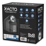 X-ACTO® Model 1675 Teacherpro Classroom Electric Pencil Sharpener, Ac-powered, 4 X 7.5 X 8, Black-silver-smoke freeshipping - TVN Wholesale 