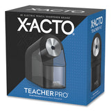 X-ACTO® Model 1675 Teacherpro Classroom Electric Pencil Sharpener, Ac-powered, 4 X 7.5 X 8, Black-silver-smoke freeshipping - TVN Wholesale 