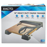 X-ACTO® Heavy-duty Wood Base Guillotine Trimmer, 12 Sheets, 12" Cut Length, 12 X 12 freeshipping - TVN Wholesale 